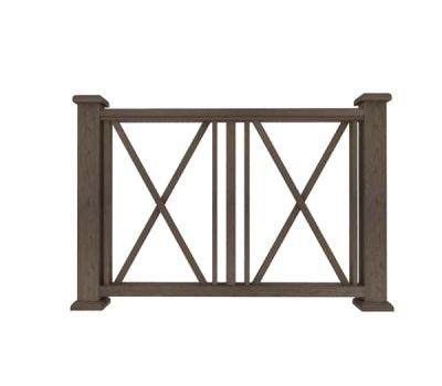 Ограждение из ДПК И1 коричневый от производителя  Dortmax по цене 11 870 р