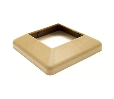 Крышка нижняя ПВХ для столба 100х100 Орех от производителя  Deckart (Россия) по цене 293 р