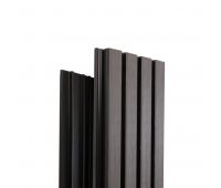 Реечная фасадная панель Техно Графит Реечная фасадная панель Техно Графит