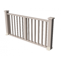 Декоративные ограждения ДПК "Бруклин", Выбеленный дуб, Венге, шлифованное