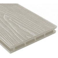 Террасная доска ДПК универсальная шовная с тиснением Слоновая кость