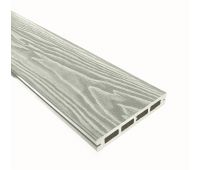 Террасная доска Смарт 3D Пустотелая с пазом Дуб беленый