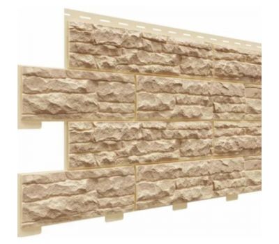 Цокольный сайдинг коллекция Скалистый риф люкс - Карамель от производителя  Доломит по цене 548 р