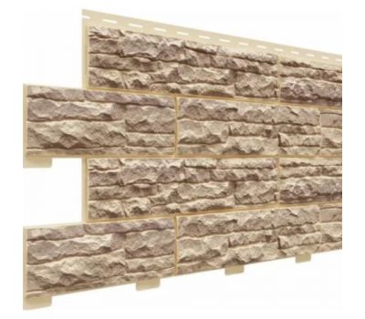 Цокольный сайдинг коллекция Скалистый риф люкс - Янтарь от производителя Доломит по цене 548 р Цокольный сайдинг коллекция Скалистый риф люкс - Янтарь от производителя Доломит по цене 548 р