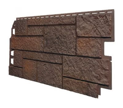 Фасадные панели (Цокольный Сайдинг) VOX Vilo SANDSTONE Коричневый от производителя  Vox по цене 720 р
