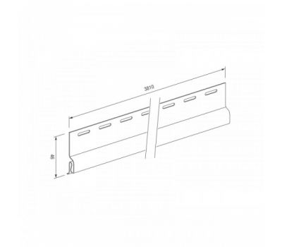Стартовый профиль для винилового сайдинга VOX Standart от производителя Vox по цене 240 р Стартовый профиль для винилового сайдинга VOX Standart от производителя Vox по цене 240 р