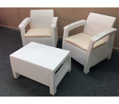 Комплект кресел Balcony Set Белые от производителя Мебель Yalta по цене 15 800 р Комплект кресел Balcony Set Белые от производителя Мебель Yalta по цене 15 800 р