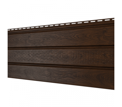 Софит перфорация по центру Орех тёмный от производителя  Ю-Пласт по цене 698 р