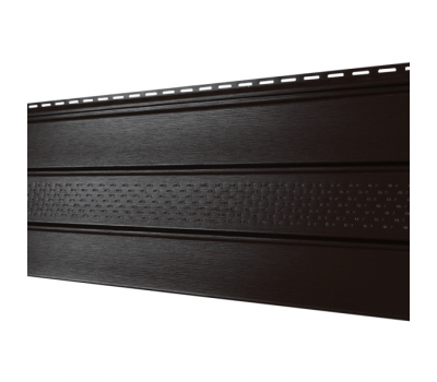 Софит PRO Классический перфорация по центру Коричневый от производителя  Ю-Пласт по цене 597 р