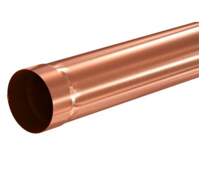 Труба водосточная 1.00м Медь 125/90 от производителя  Aquasystem по цене 7 809 р